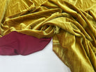VELOURS DE SOIE MAILLE JAUNE D'OR MSO