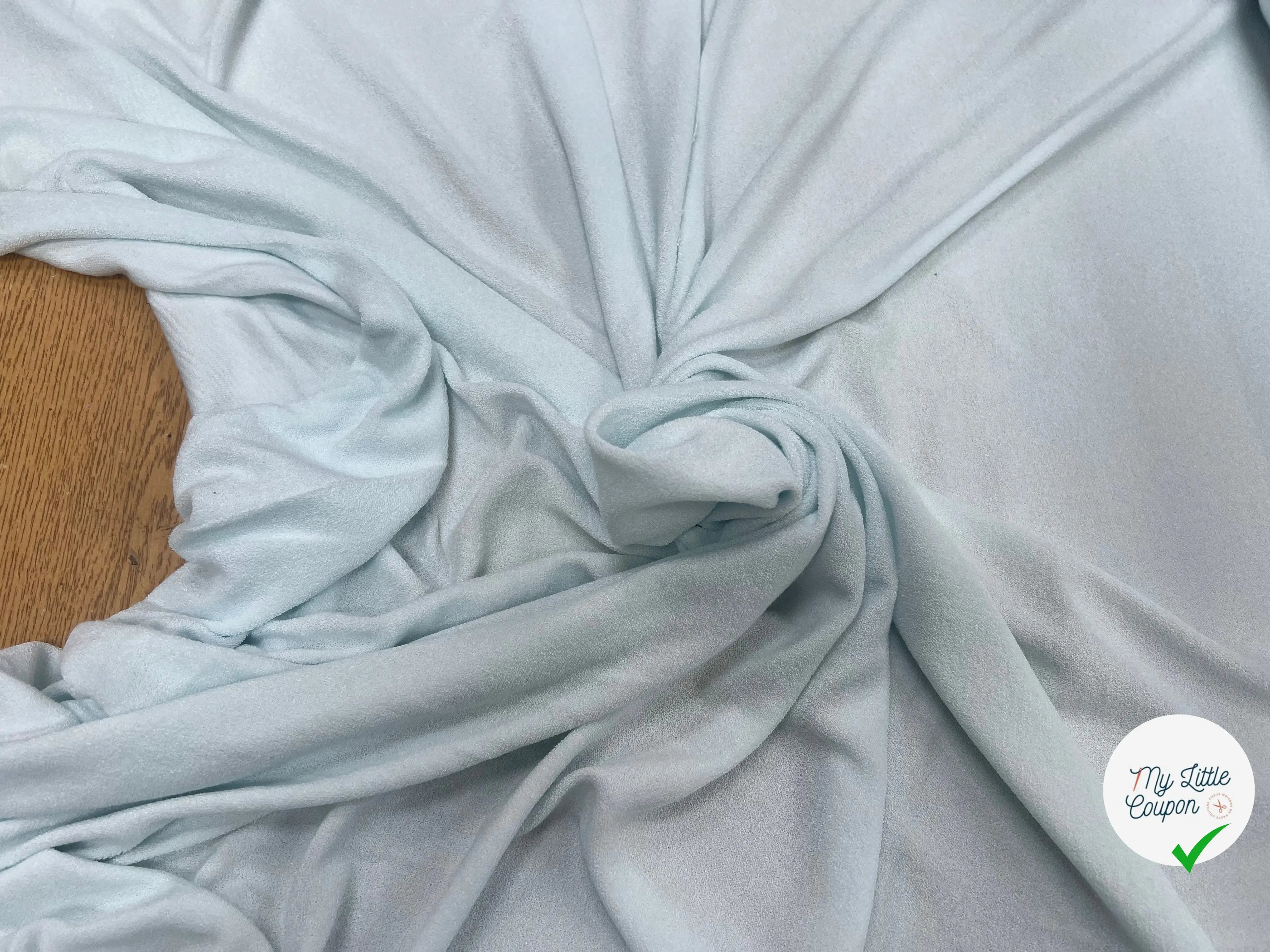 VELOURS ÉPONGE COTON BLEU MENTHE GLACE - My Little Coupon