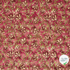Velours fleurs fuchsia