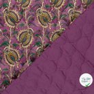 Velours fleurs pourpre