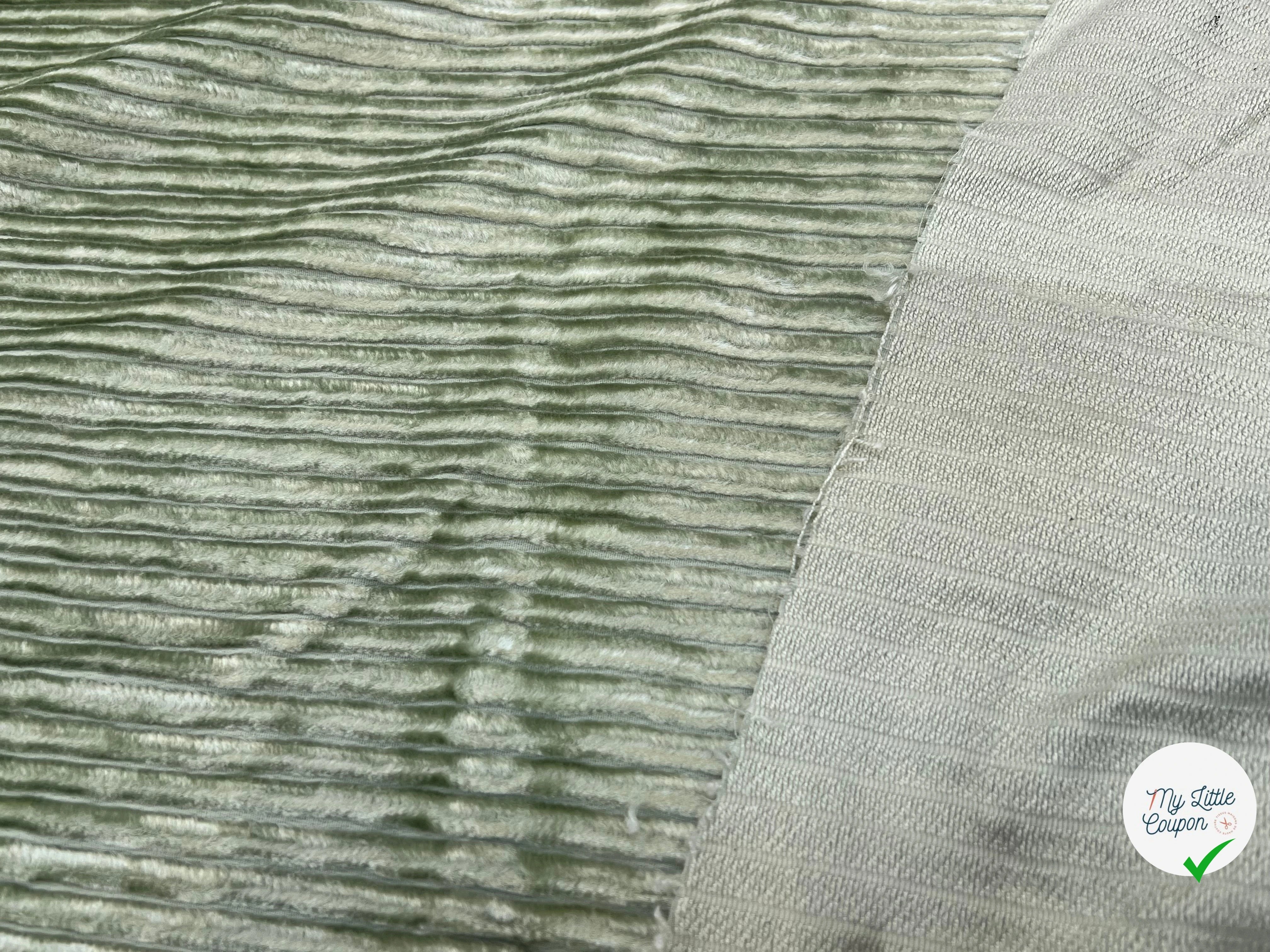 VELOURS GROSSES CÔTES AMANDE - My Little Coupon