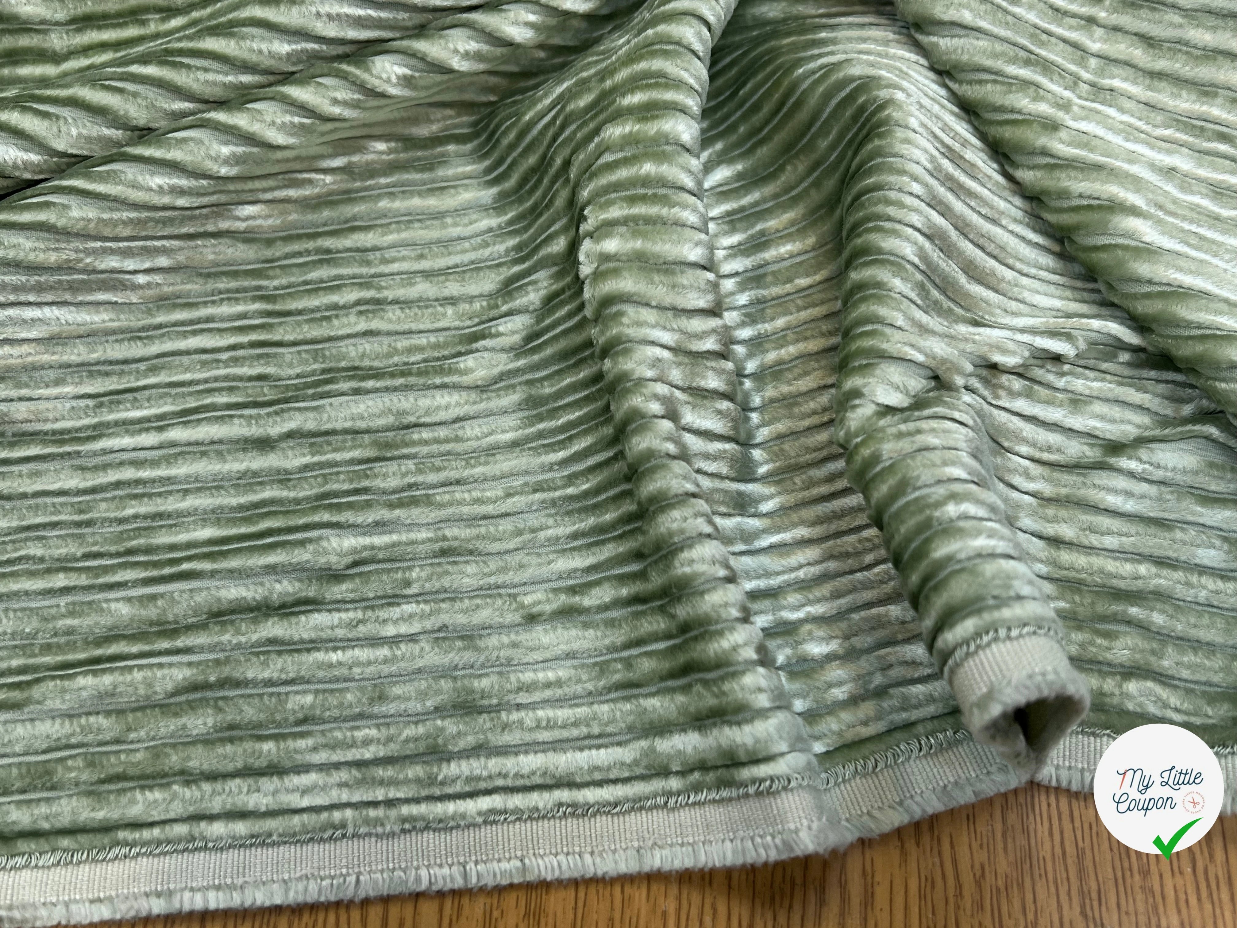 VELOURS GROSSES CÔTES AMANDE - My Little Coupon