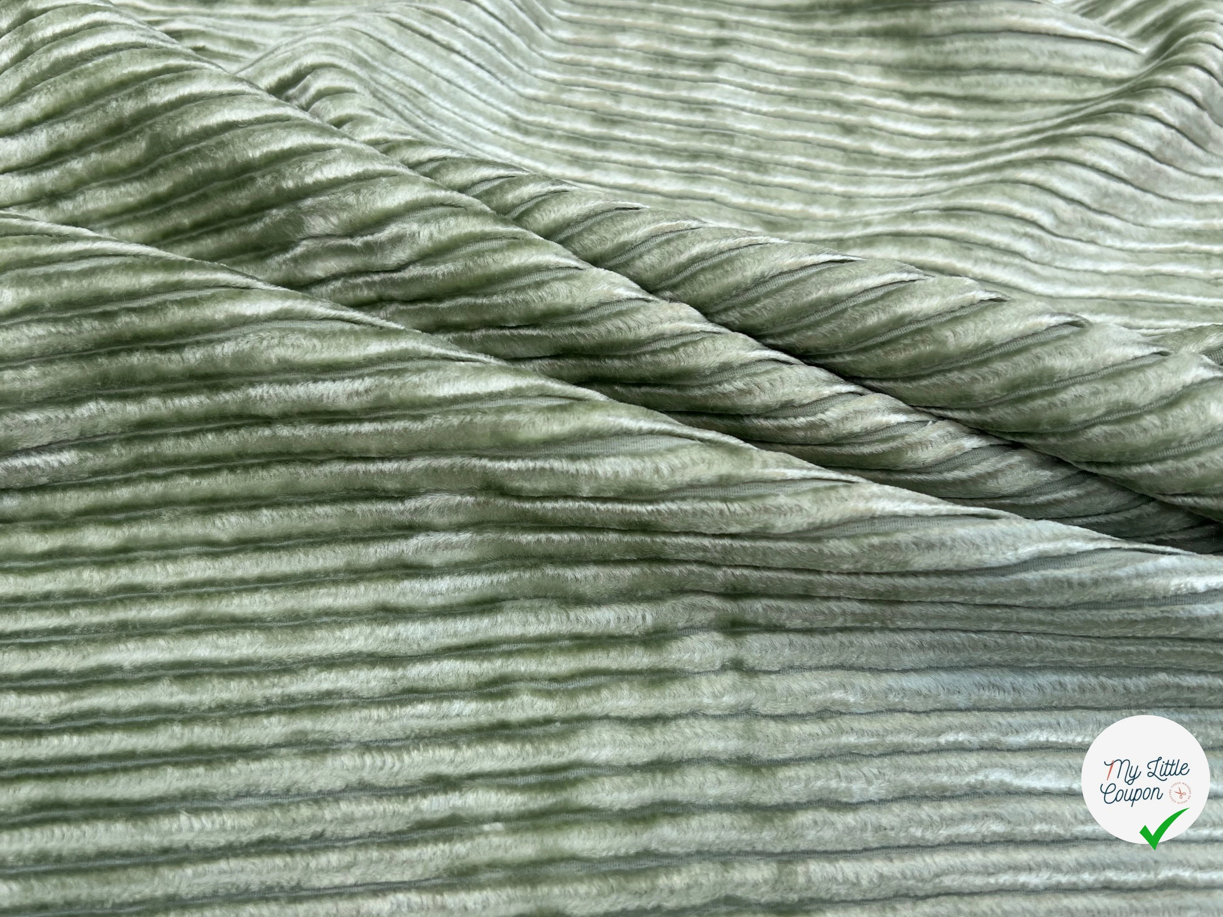 VELOURS GROSSES CÔTES AMANDE - My Little Coupon