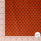 VELOURS IMPRIMÉ POIS BRUN FONCÉ - échelle en cm