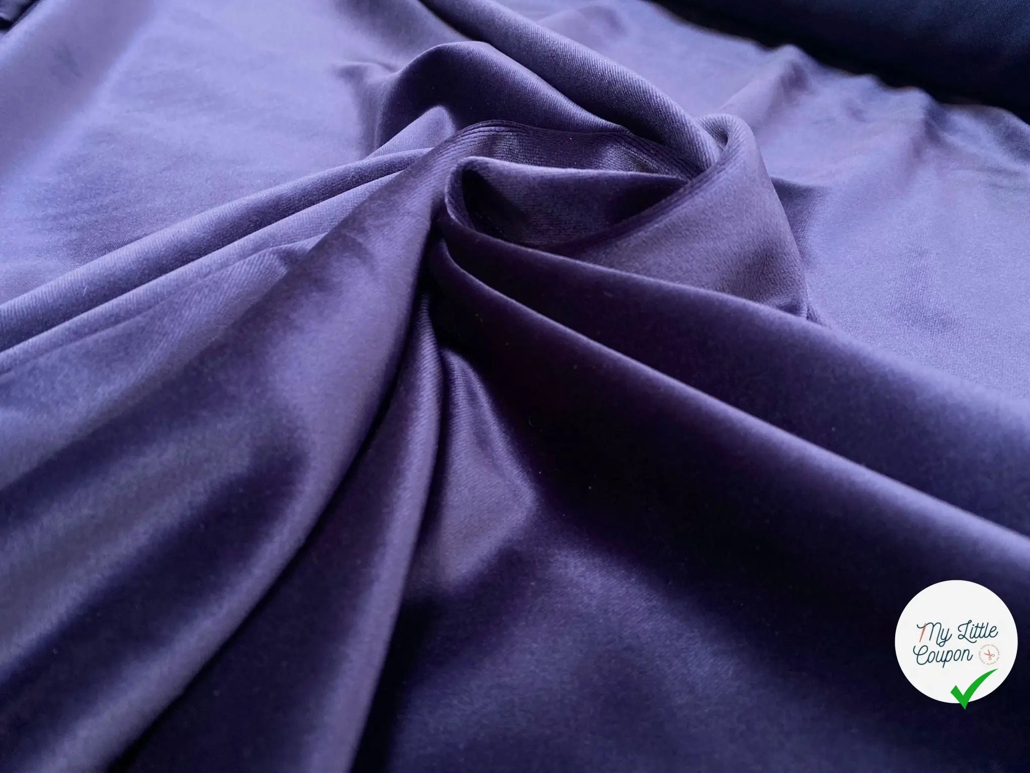 VELOURS LISSE BLEU - My Little Coupon