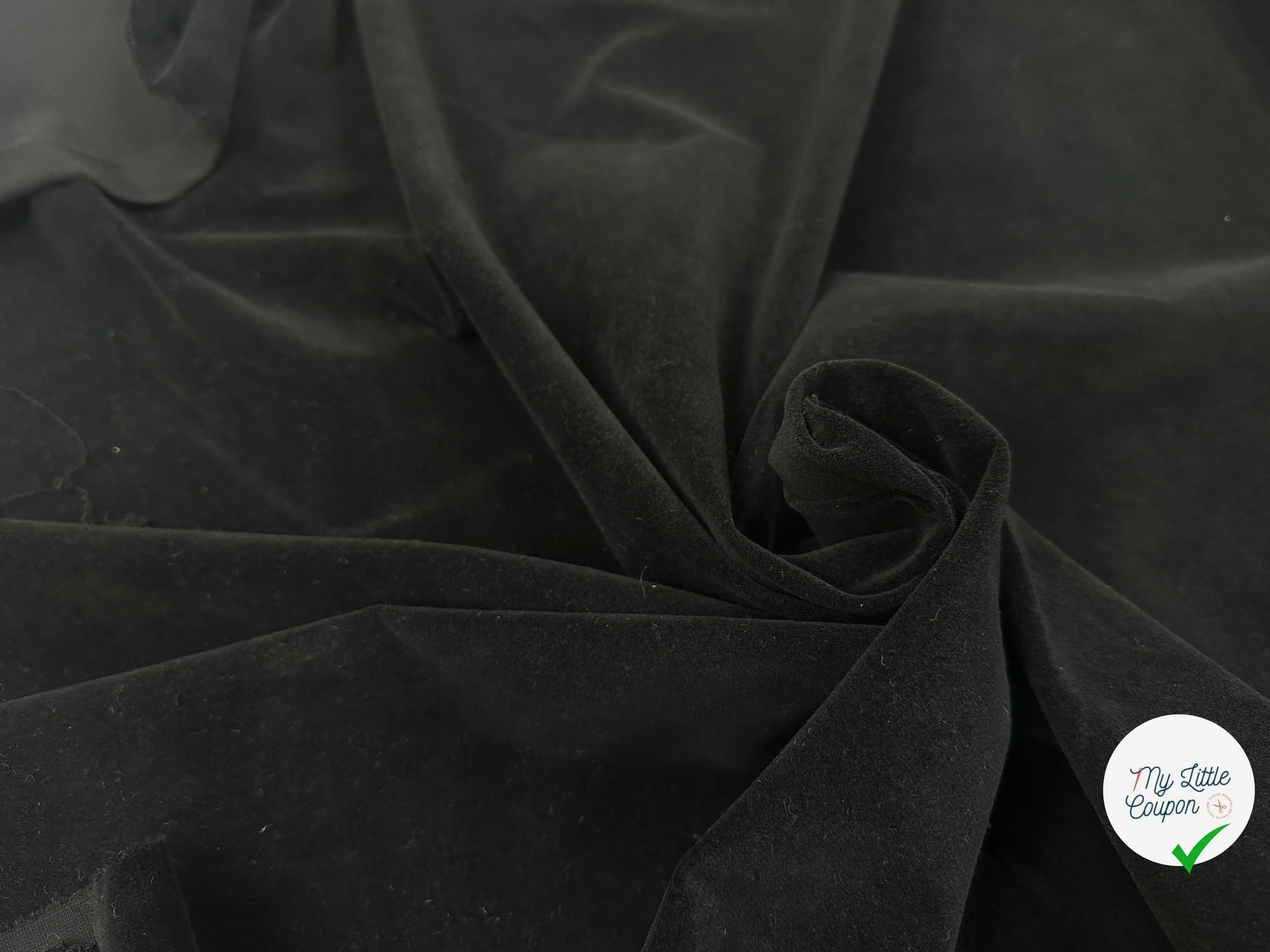 VELOURS LISSE COTON NOIR MLC INTERN