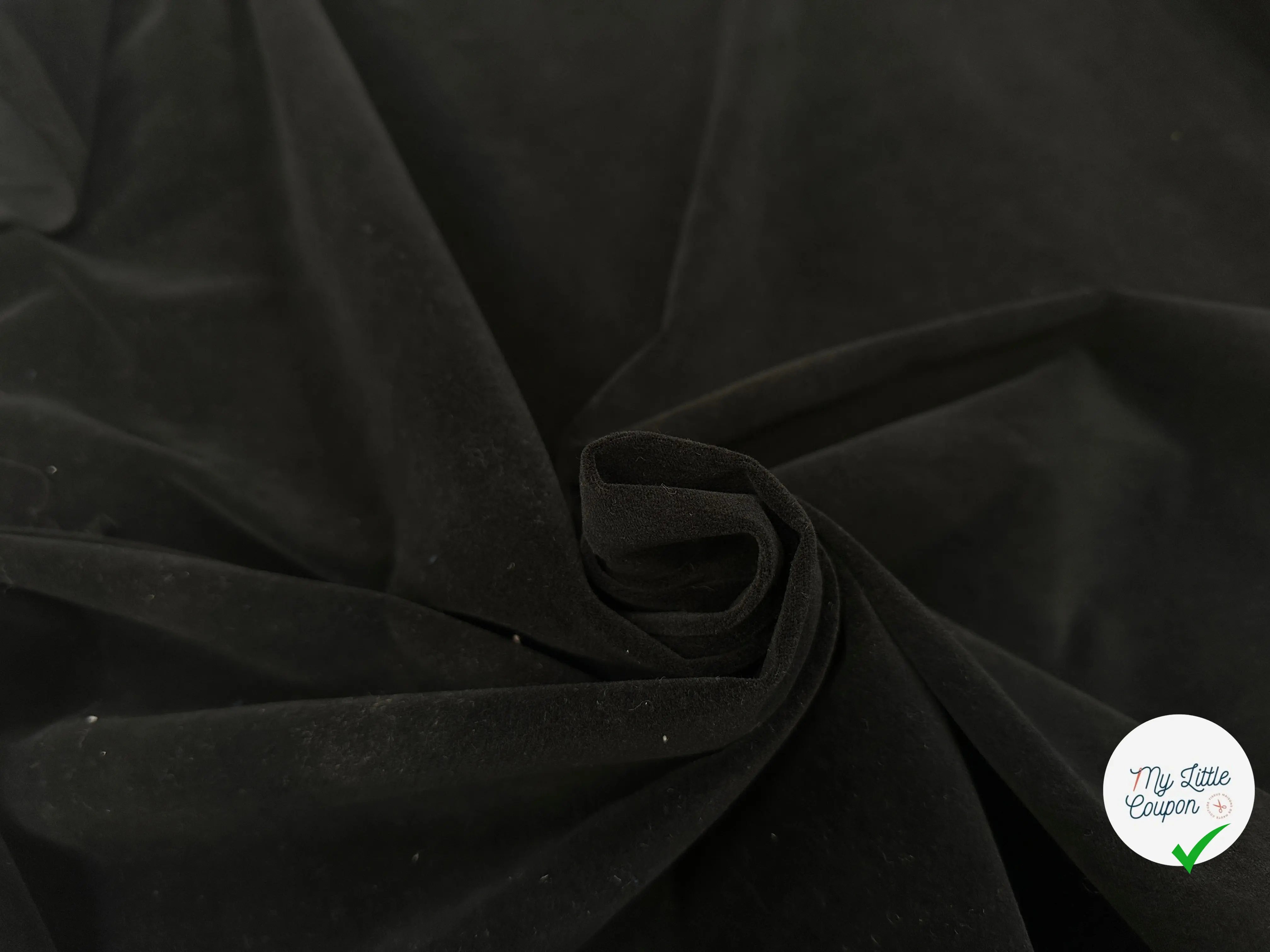 VELOURS LISSE COTON NOIR MLC INTERN