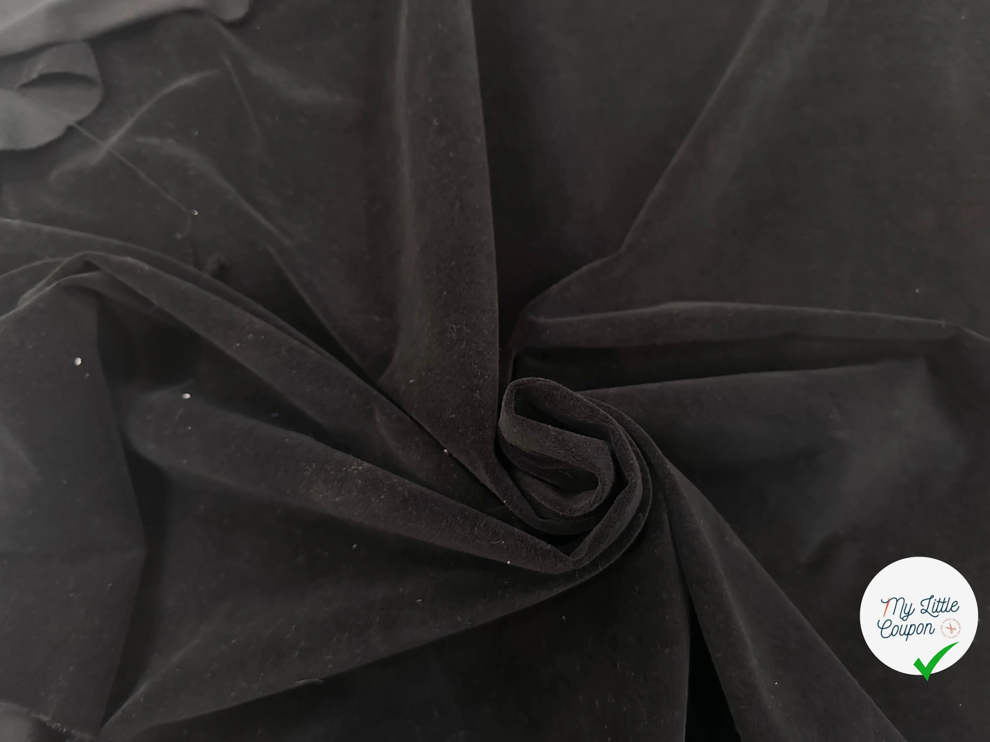 VELOURS LISSE COTON NOIR MLC INTERN