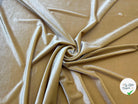 VELOURS MAILLE STRETCH HONEY GOLD - My Little Coupon - tissu - coudre
