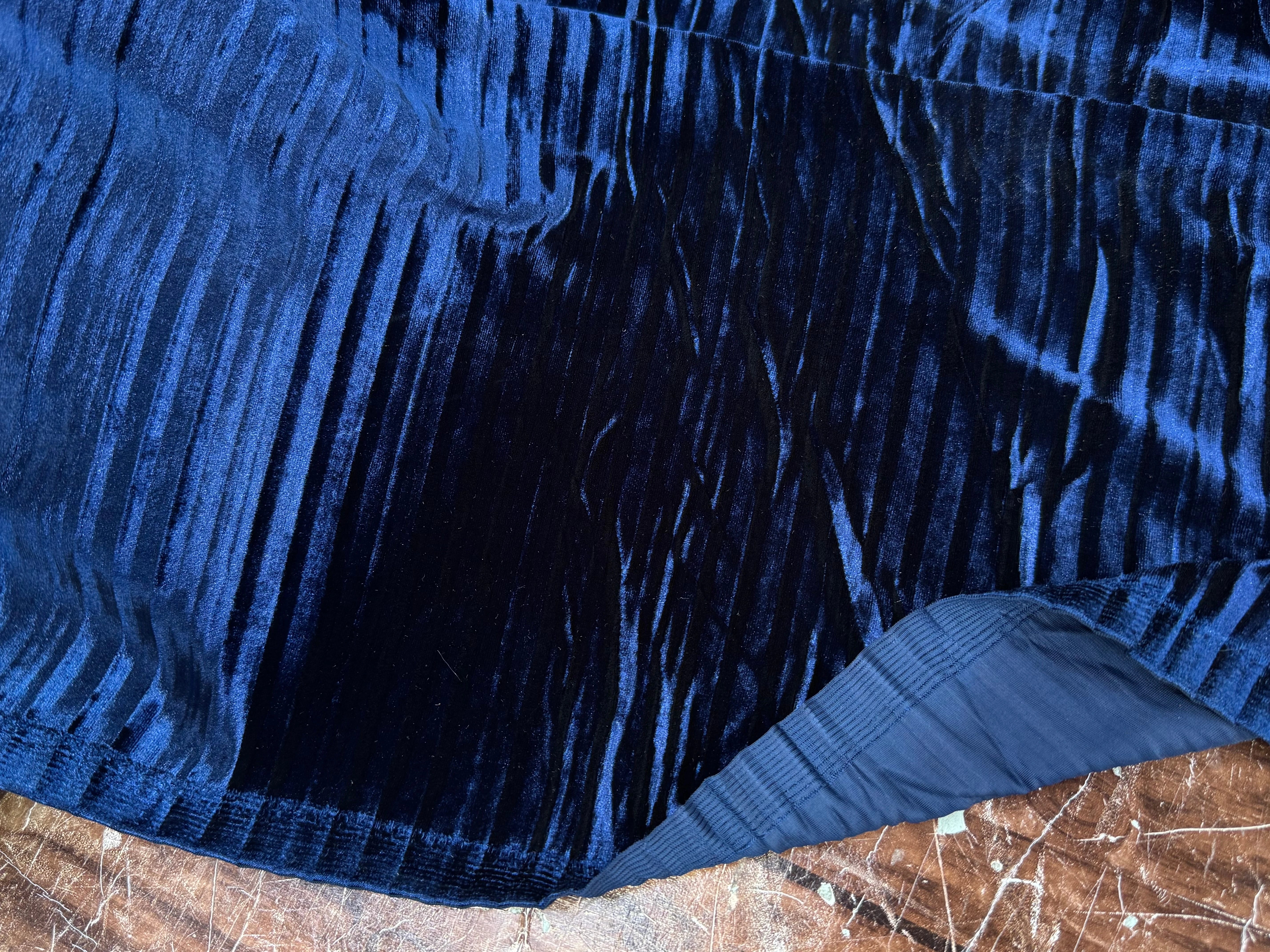 VELOURS PLISSÉ DARK BLUE - My Little Coupon