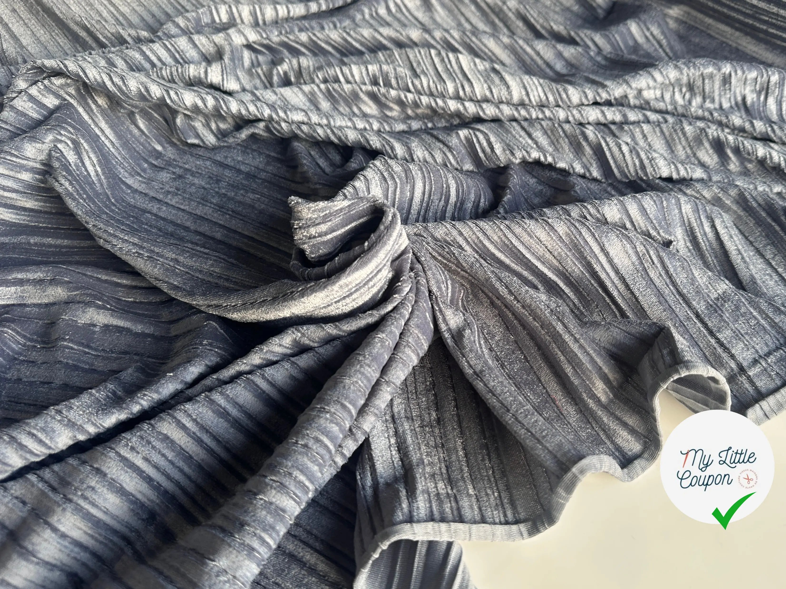 VELOURS PLISSÉ GRIS MLC INTERN