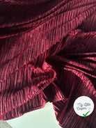 VELOURS PLISSÉ ROUGE LIE DE VIN MLC INTERN