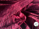 VELOURS PLISSÉ ROUGE LIE DE VIN MLC INTERN