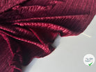 VELOURS PLISSÉ ROUGE LIE DE VIN MLC INTERN