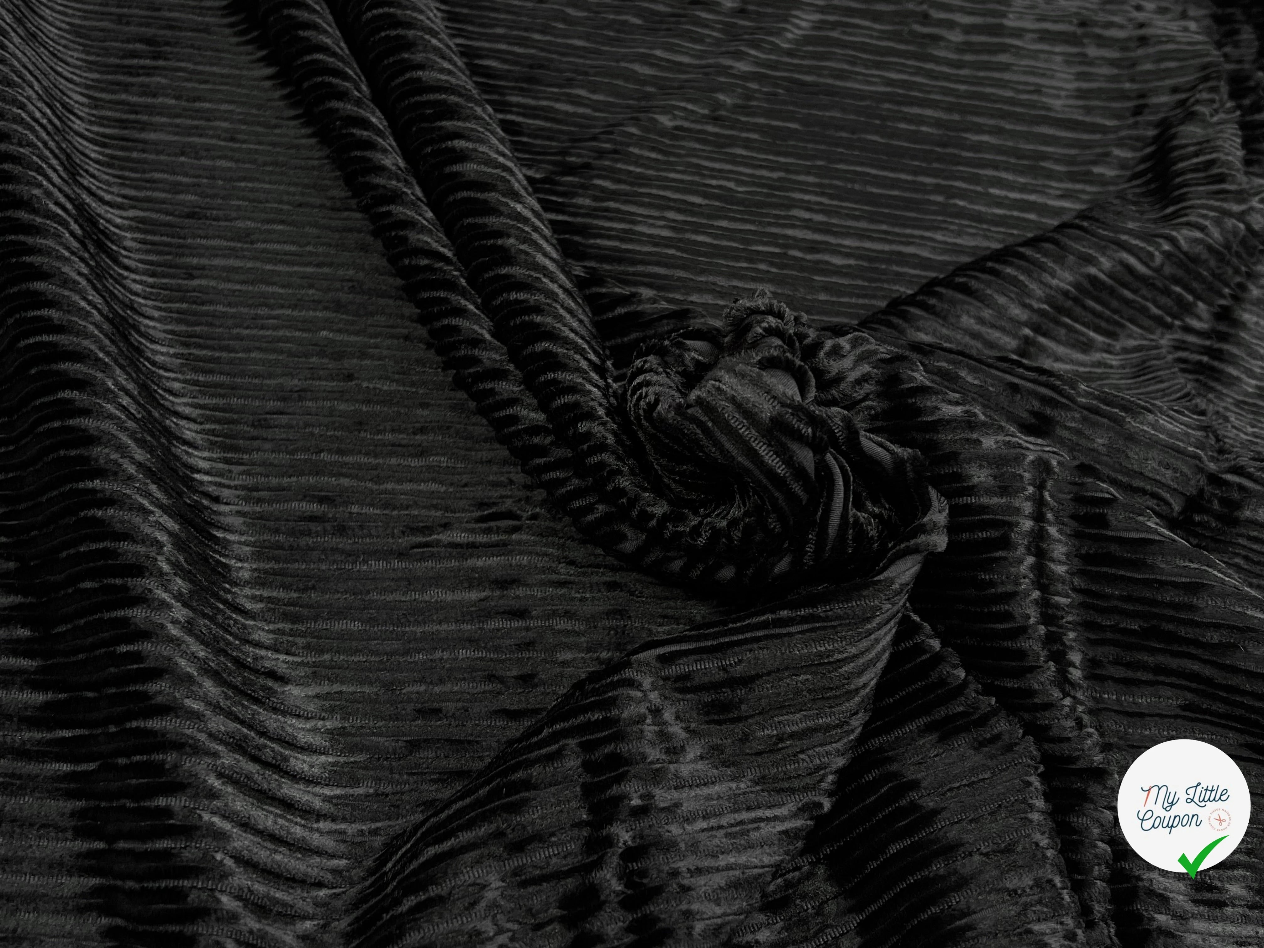 VELOURS PUEBELA NOIR 137CM 100% COTON - My Little Coupon