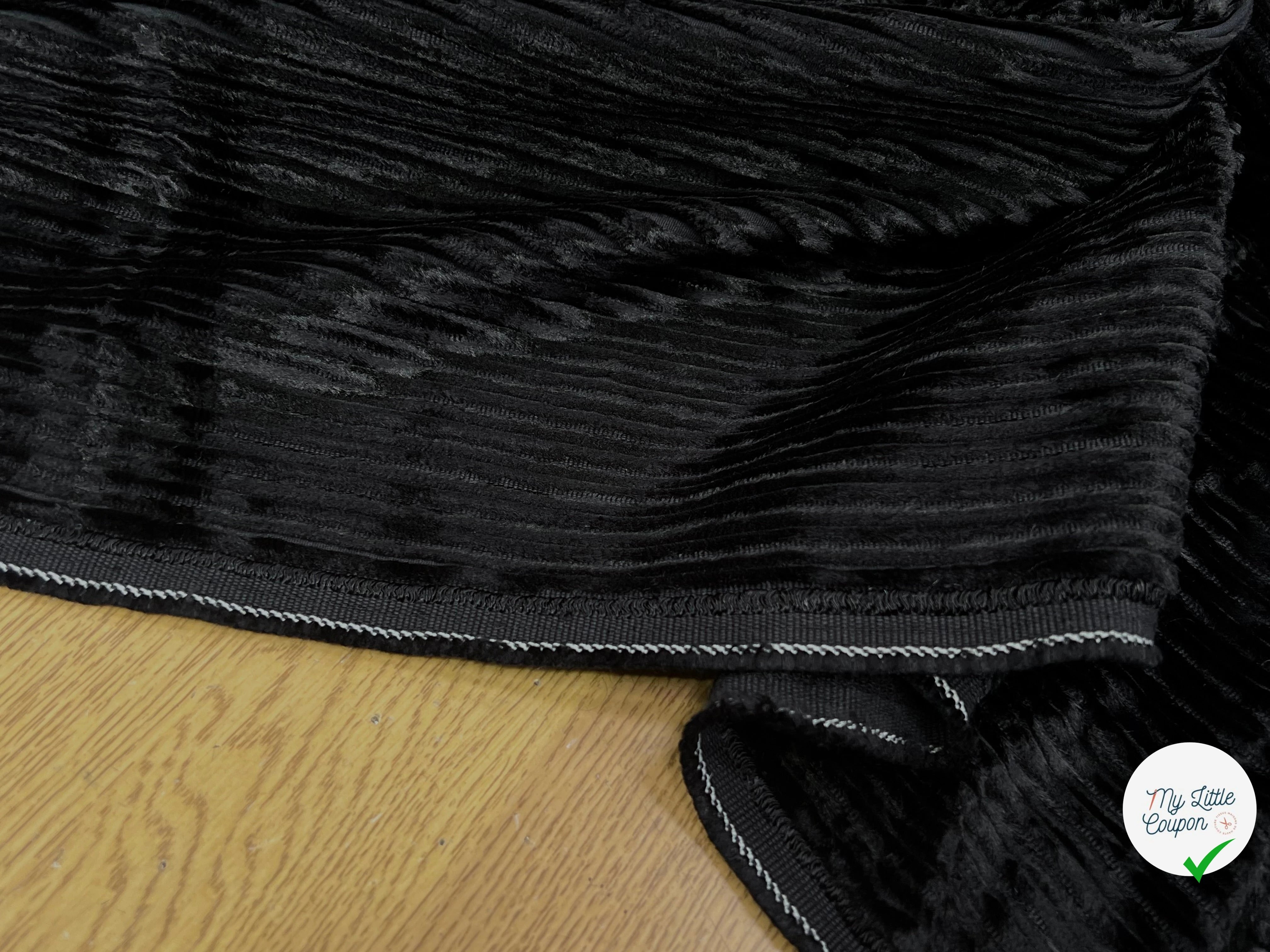 VELOURS PUEBELA NOIR 137CM 100% COTON - My Little Coupon