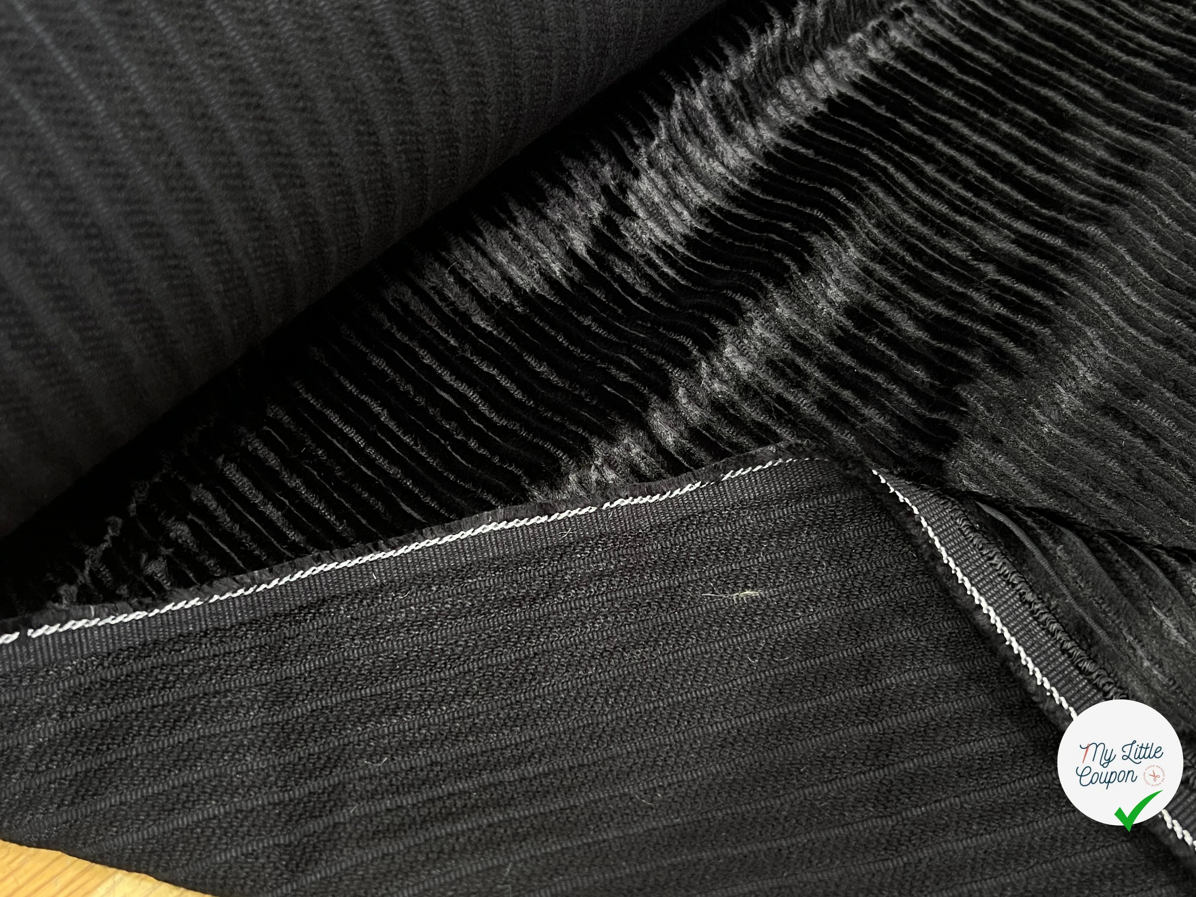 VELOURS PUEBELA NOIR 137CM 100% COTON - My Little Coupon