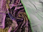 VELOURS PURPLE PROSPECTION MOTIFS DORÉS MSO