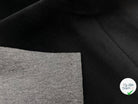 VELOUTINE CONTRECOLLÉE JERSEY GRIS - coupon de tissu de 3 mètres - My Little Coupon - tissu - coudre