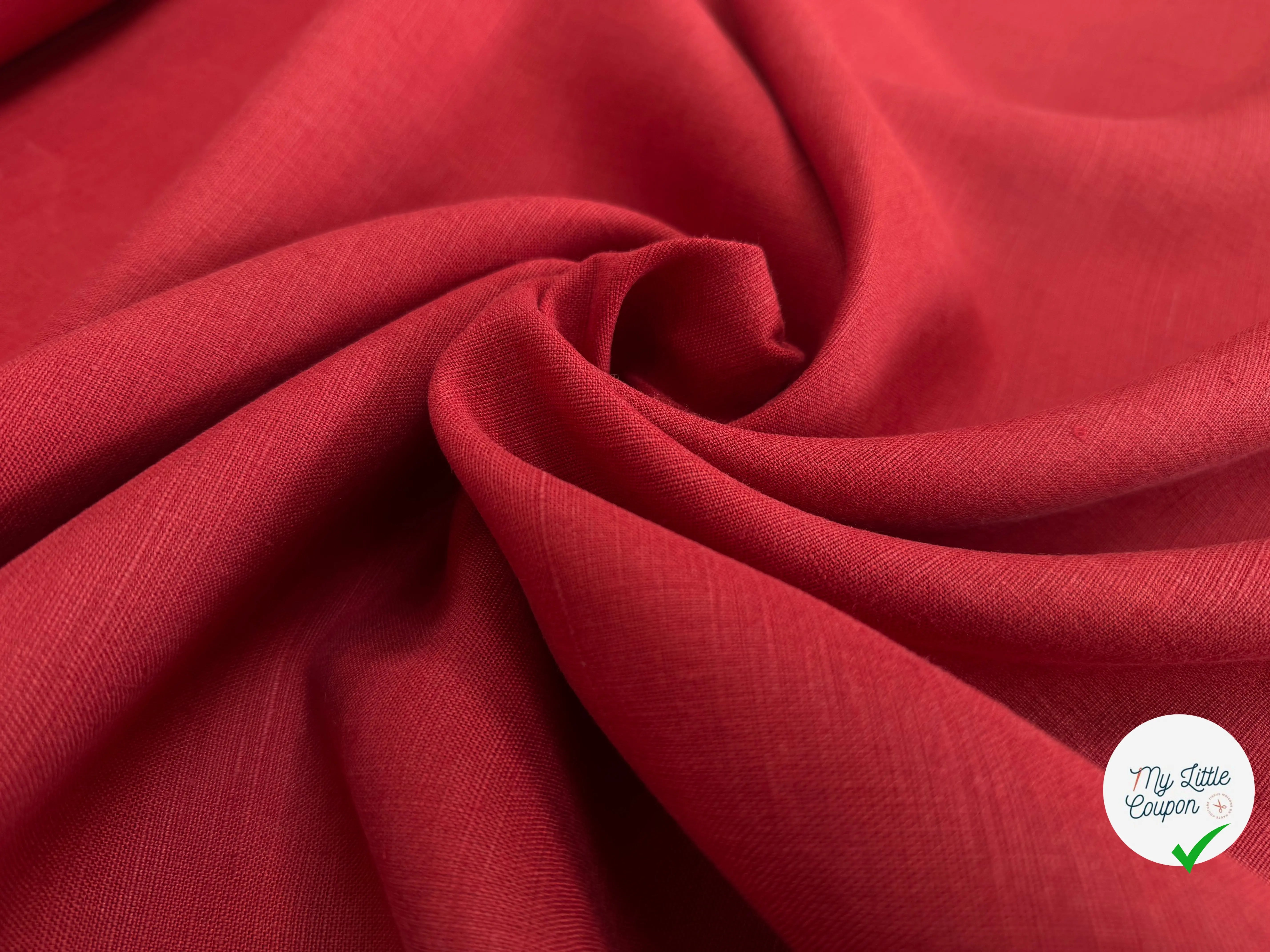 VERTICAL LINEN, Peppery Red - My Little Coupon