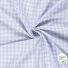 VICHY CARREAUX MOYENS COTON BLEU BÉBÉ - My Little Coupon
