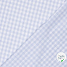 VICHY CARREAUX MOYENS COTON BLEU BÉBÉ - My Little Coupon