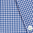 VICHY CARREAUX MOYENS COTON COBALT - My Little Coupon