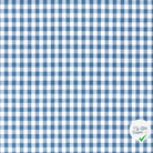 VICHY CARREAUX MOYENS COTON INDIGO - My Little Coupon