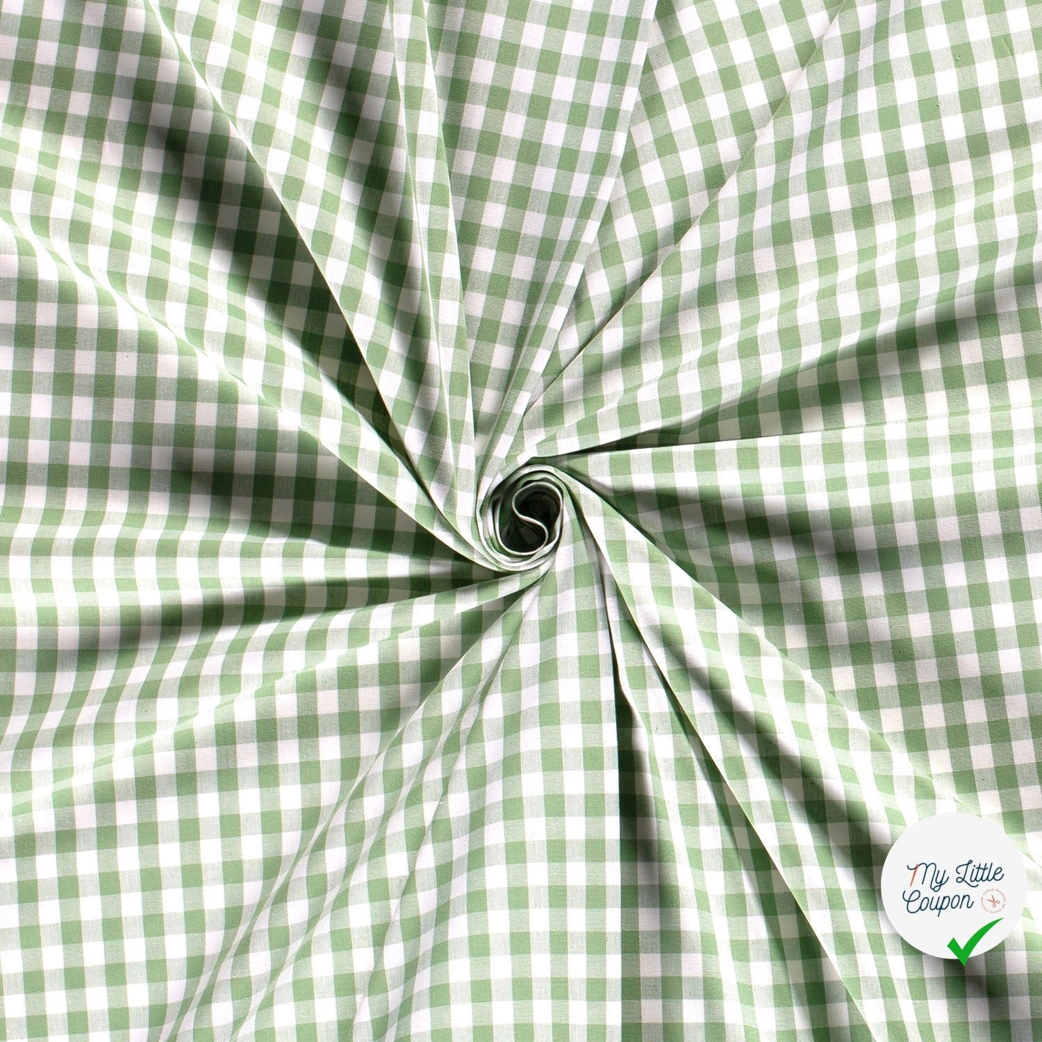 VICHY CARREAUX MOYENS COTON MENTHE - My Little Coupon