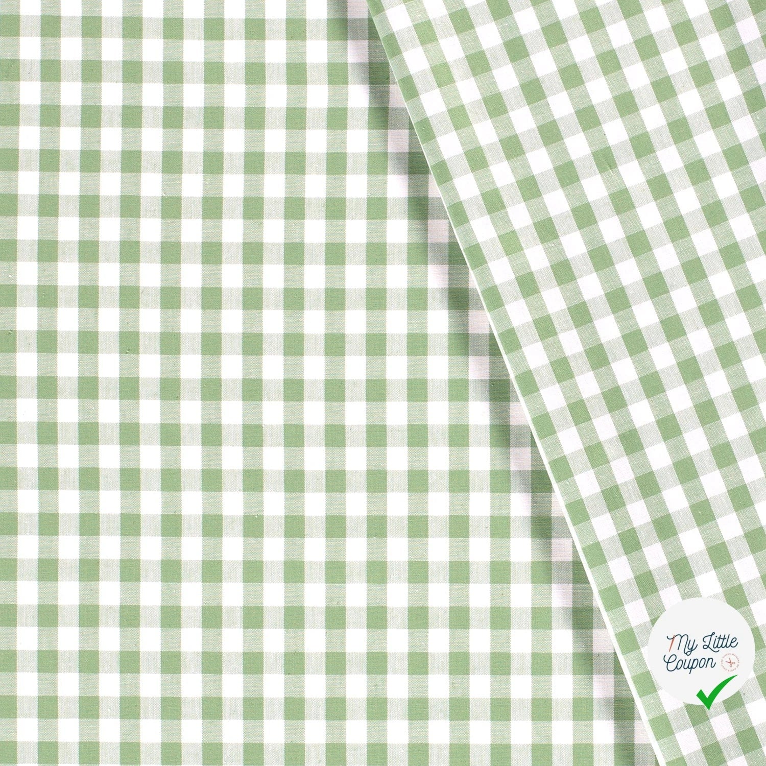 VICHY CARREAUX MOYENS COTON MENTHE - My Little Coupon