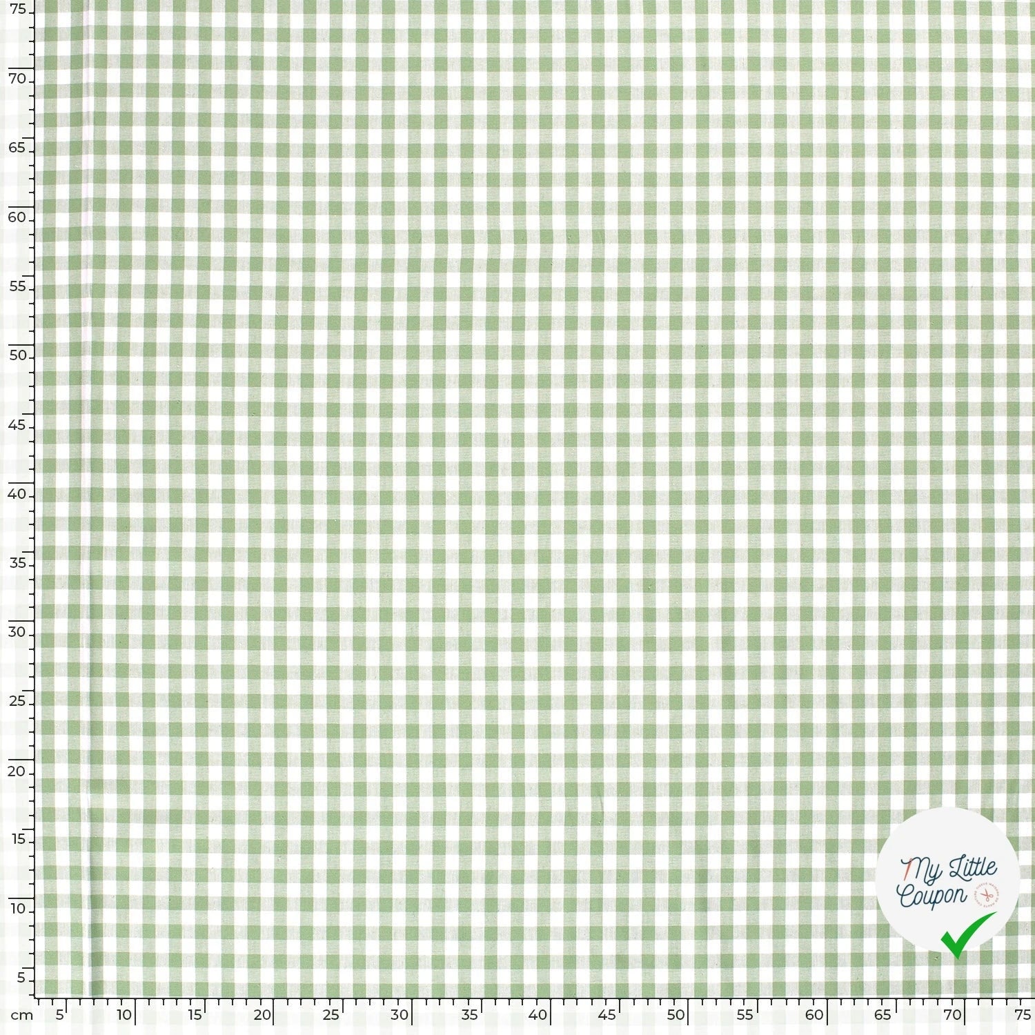 VICHY CARREAUX MOYENS COTON MENTHE - My Little Coupon