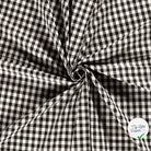 VICHY CARREAUX MOYENS COTON NOIR - My Little Coupon