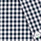 VICHY GROS CARREAUX COTON BLEU MARINE - My Little Coupon
