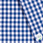 VICHY GROS CARREAUX COTON COBALT - My Little Coupon