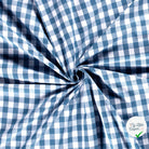 VICHY GROS CARREAUX COTON INDIGO - My Little Coupon