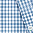 VICHY GROS CARREAUX COTON INDIGO - My Little Coupon