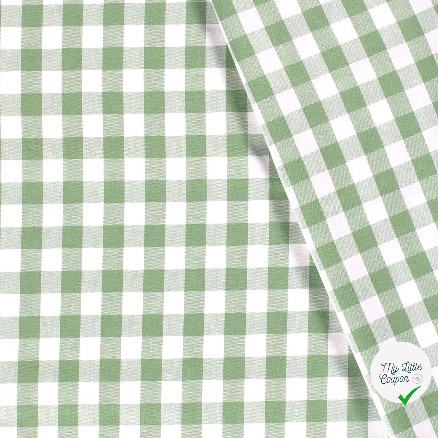 VICHY GROS CARREAUX COTON MENTHE - My Little Coupon