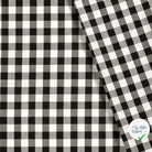 VICHY GROS CARREAUX COTON NOIR - My Little Coupon