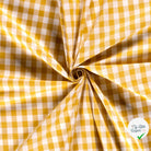 VICHY GROS CARREAUX COTON OCRE - My Little Coupon