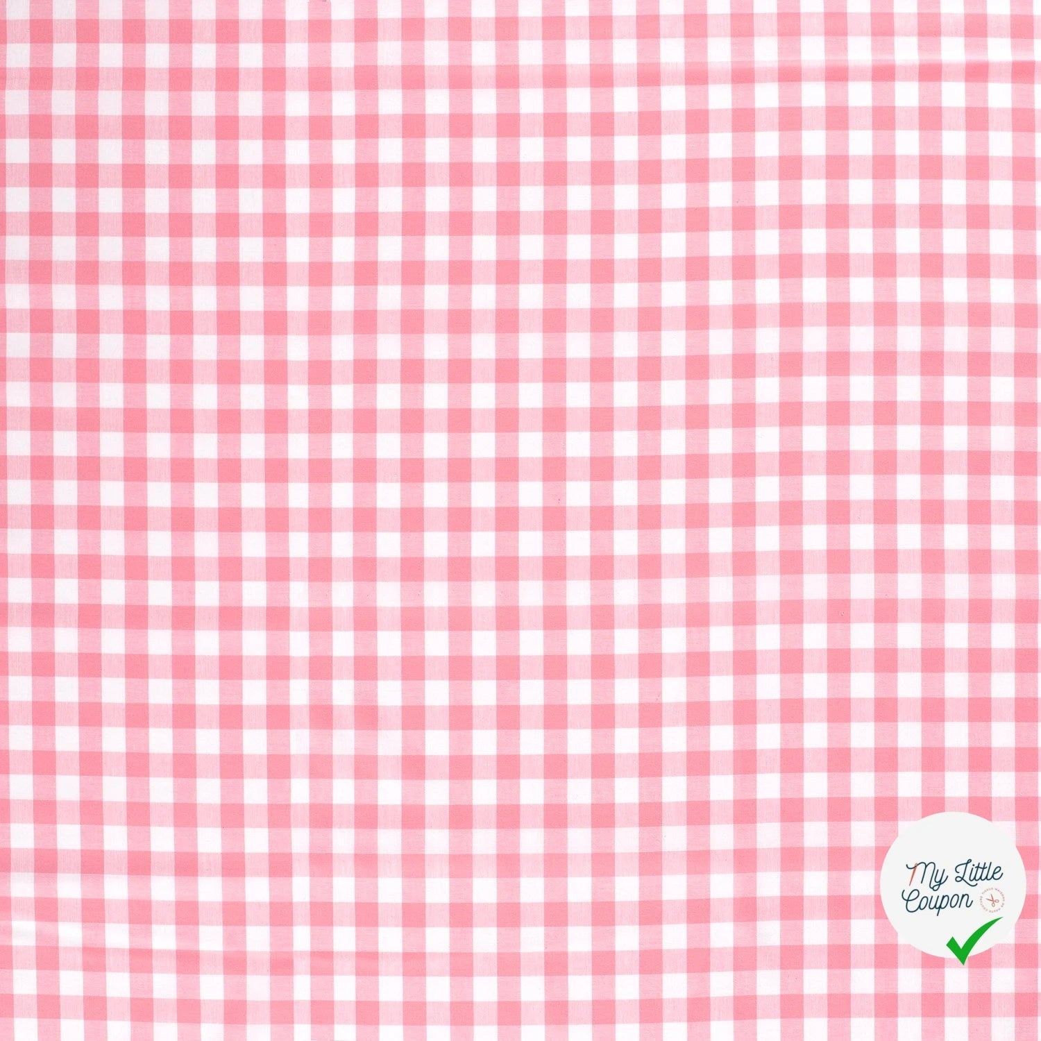 VICHY GROS CARREAUX COTON ROSE - My Little Coupon