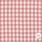 VICHY GROS CARREAUX COTON VIEUX ROSE - My Little Coupon