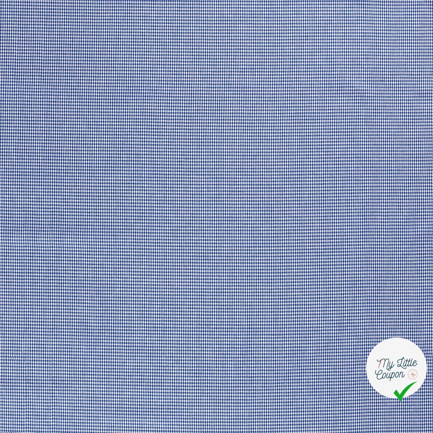 VICHY MINI CARREAUX COTON COBALT - My Little Coupon