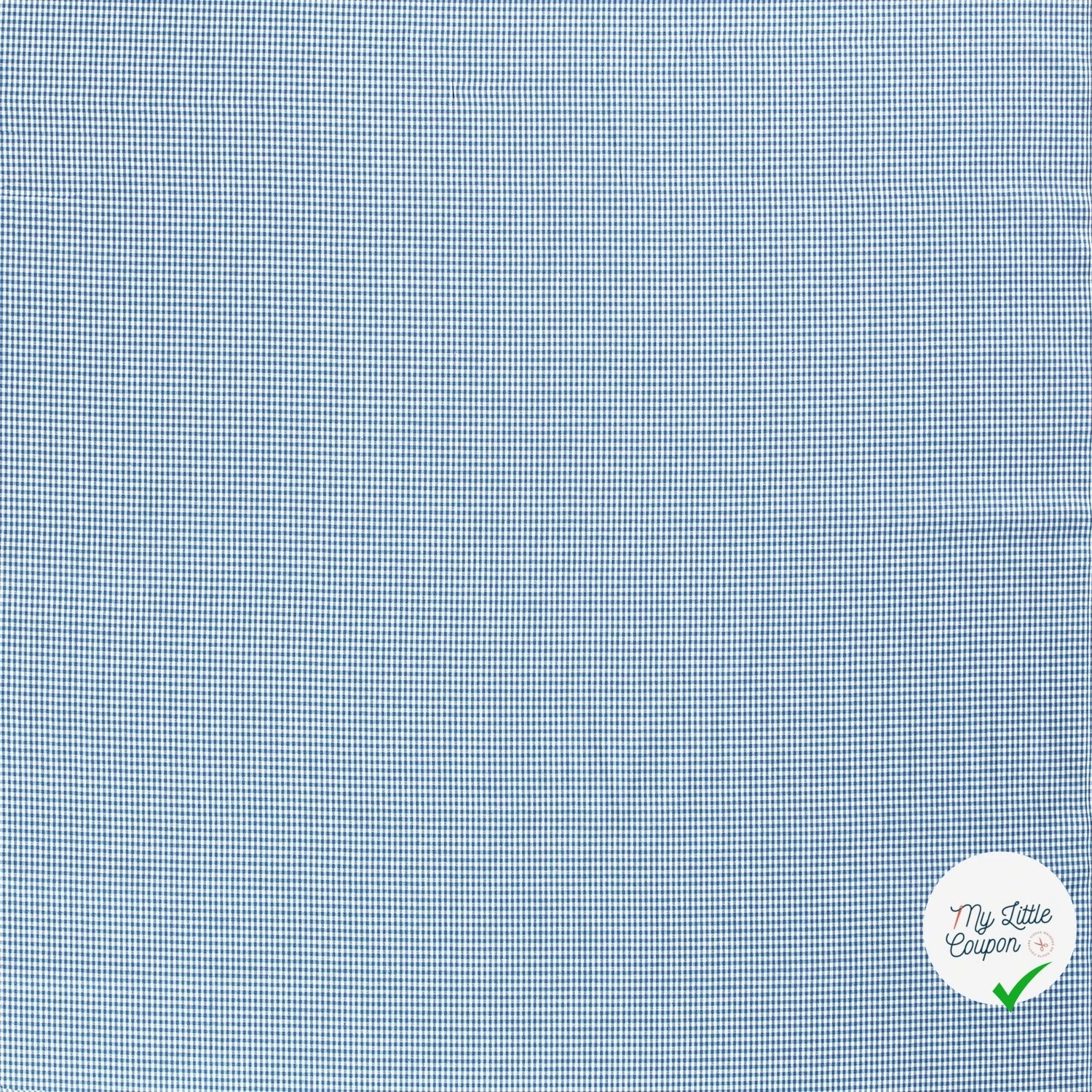 VICHY MINI CARREAUX COTON INDIGO - My Little Coupon
