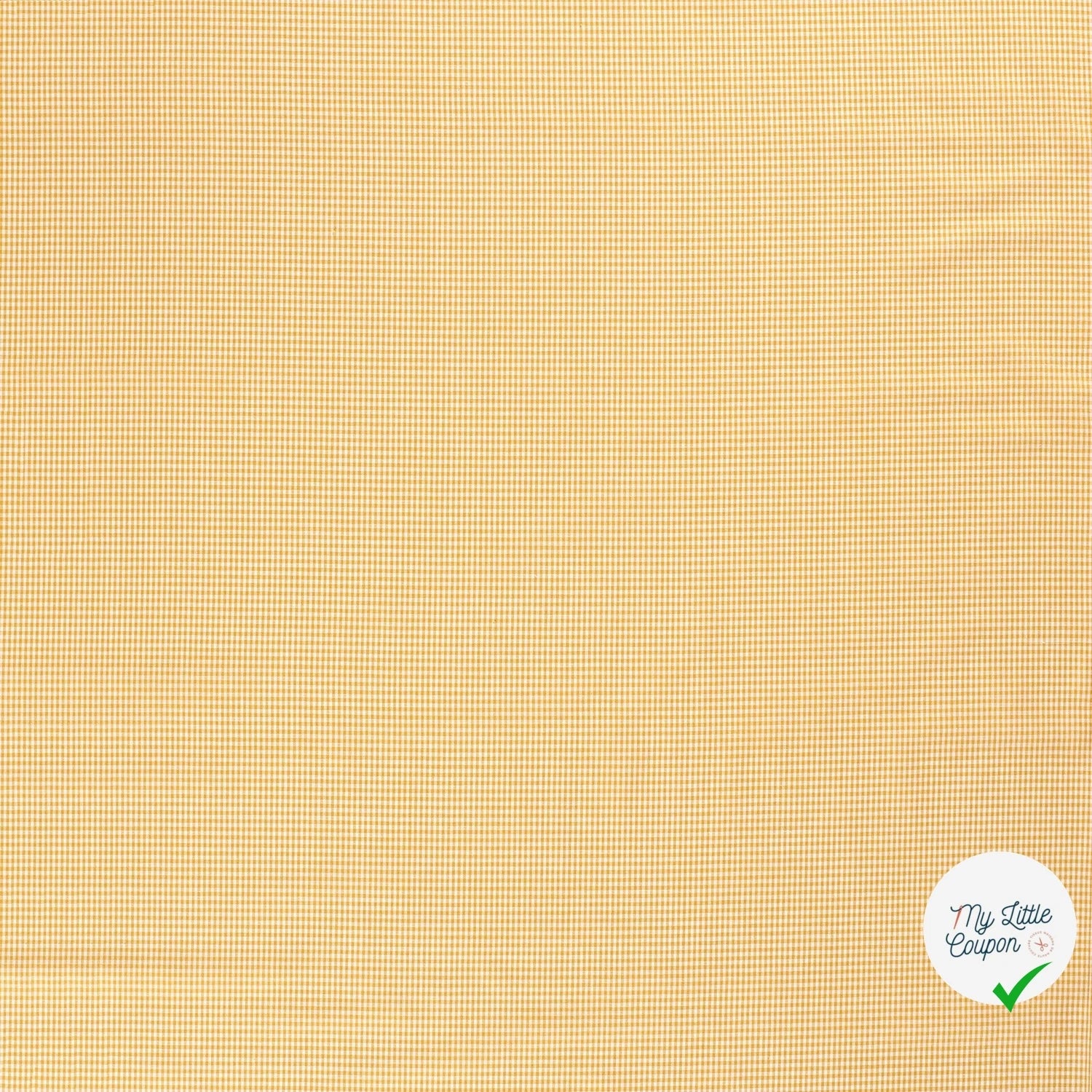 VICHY MINI CARREAUX COTON OCRE - My Little Coupon