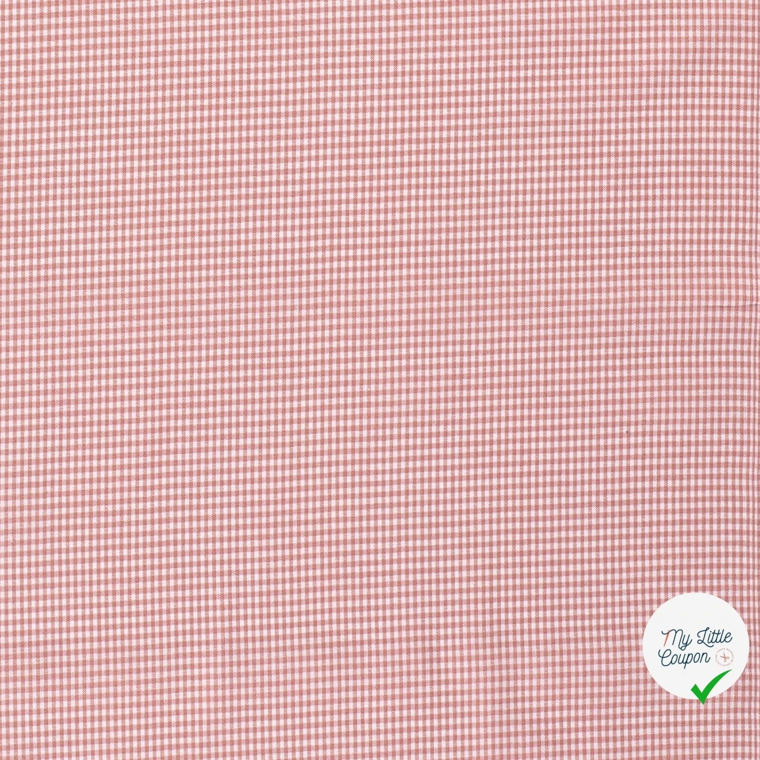 VICHY MINI CARREAUX COTON ROSE CHOCO - My Little Coupon