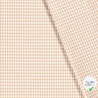 VICHY PETITS CARREAUX COTON CAMEL - My Little Coupon