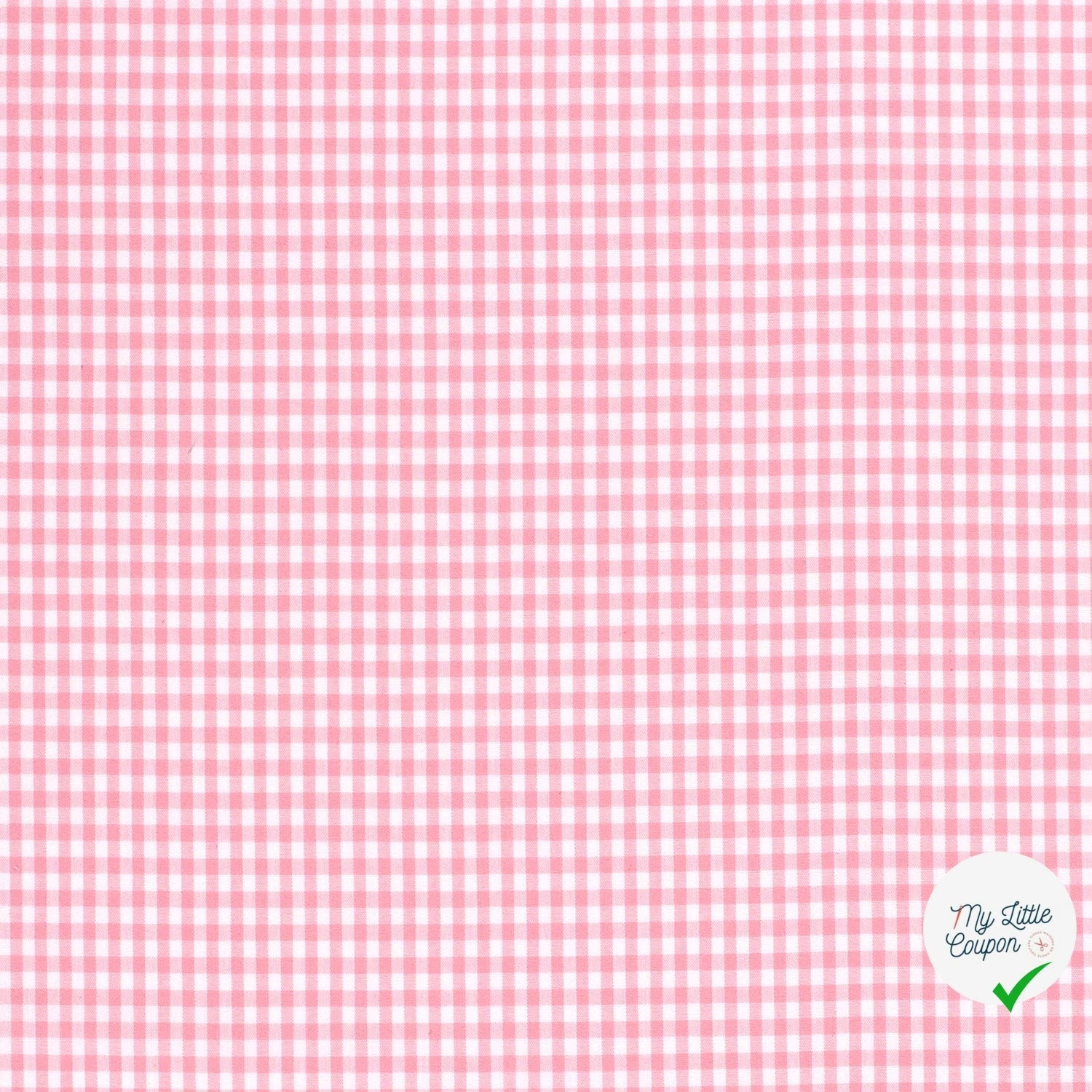 VICHY PETITS CARREAUX COTON ROSE - My Little Coupon