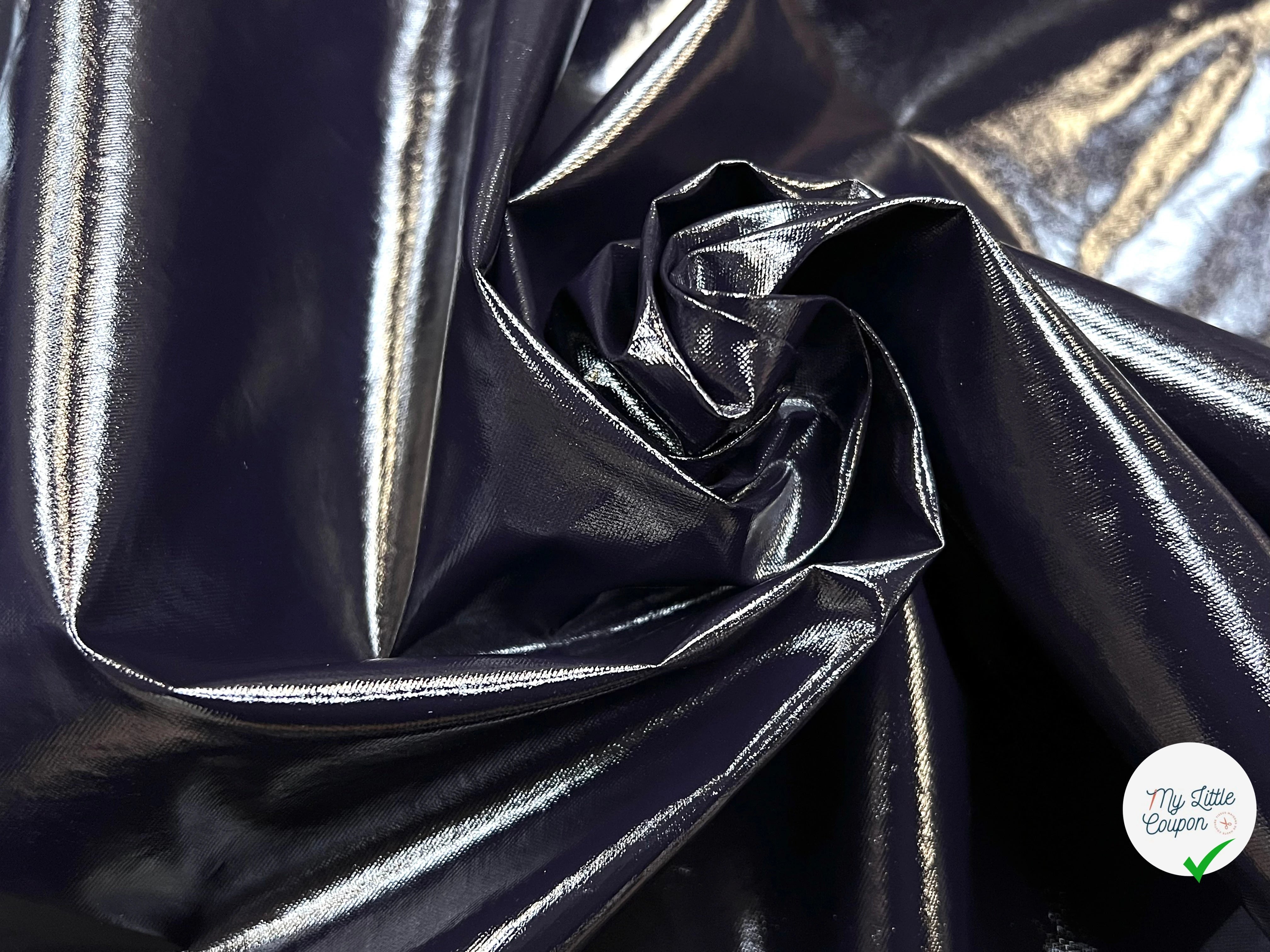 VINYL CONTRECOLLÉ 57% VISCOSE ET 35% LIN BLEU NUIT - My Little Coupon