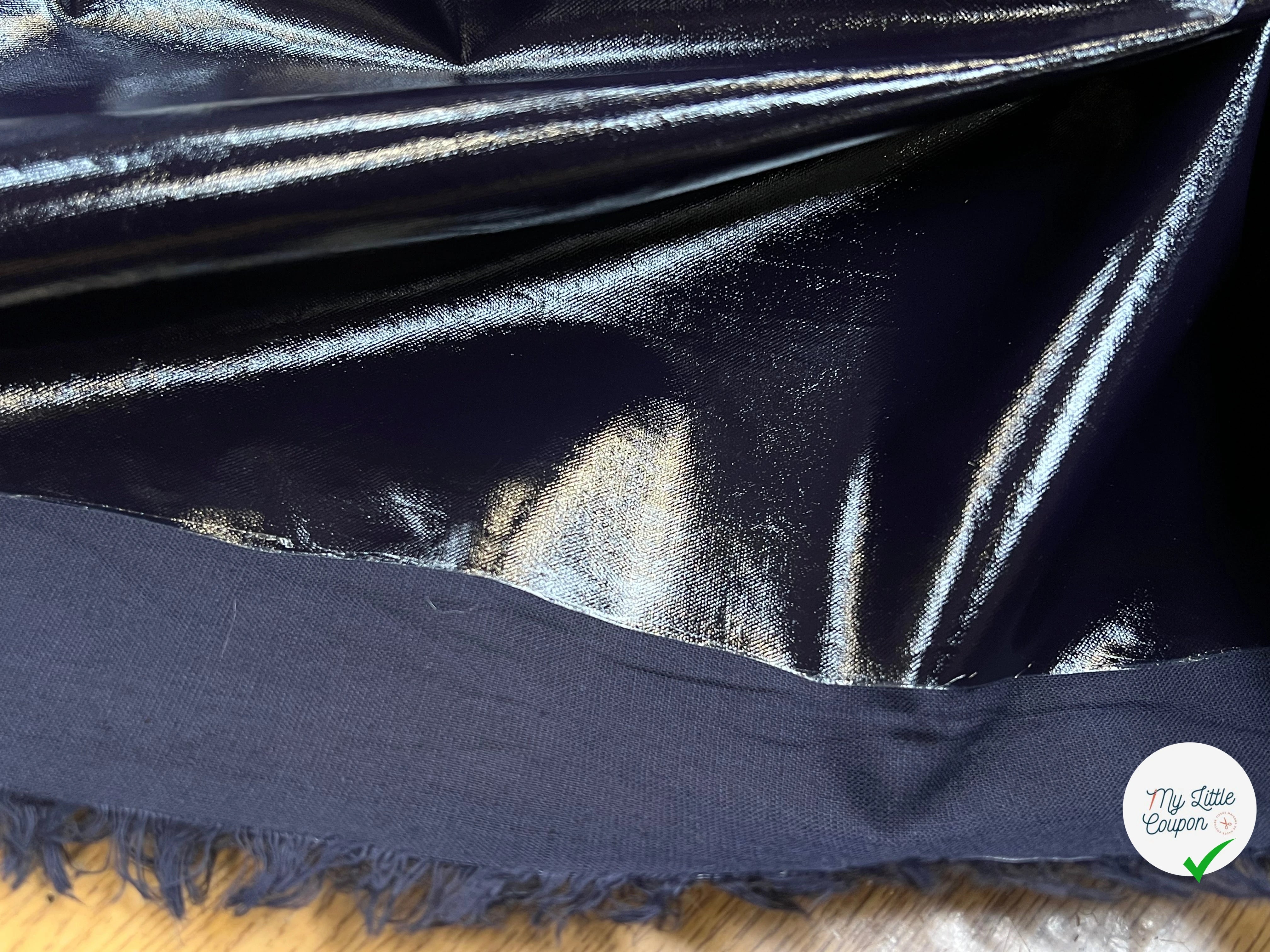 VINYL CONTRECOLLÉ 57% VISCOSE ET 35% LIN BLEU NUIT - My Little Coupon