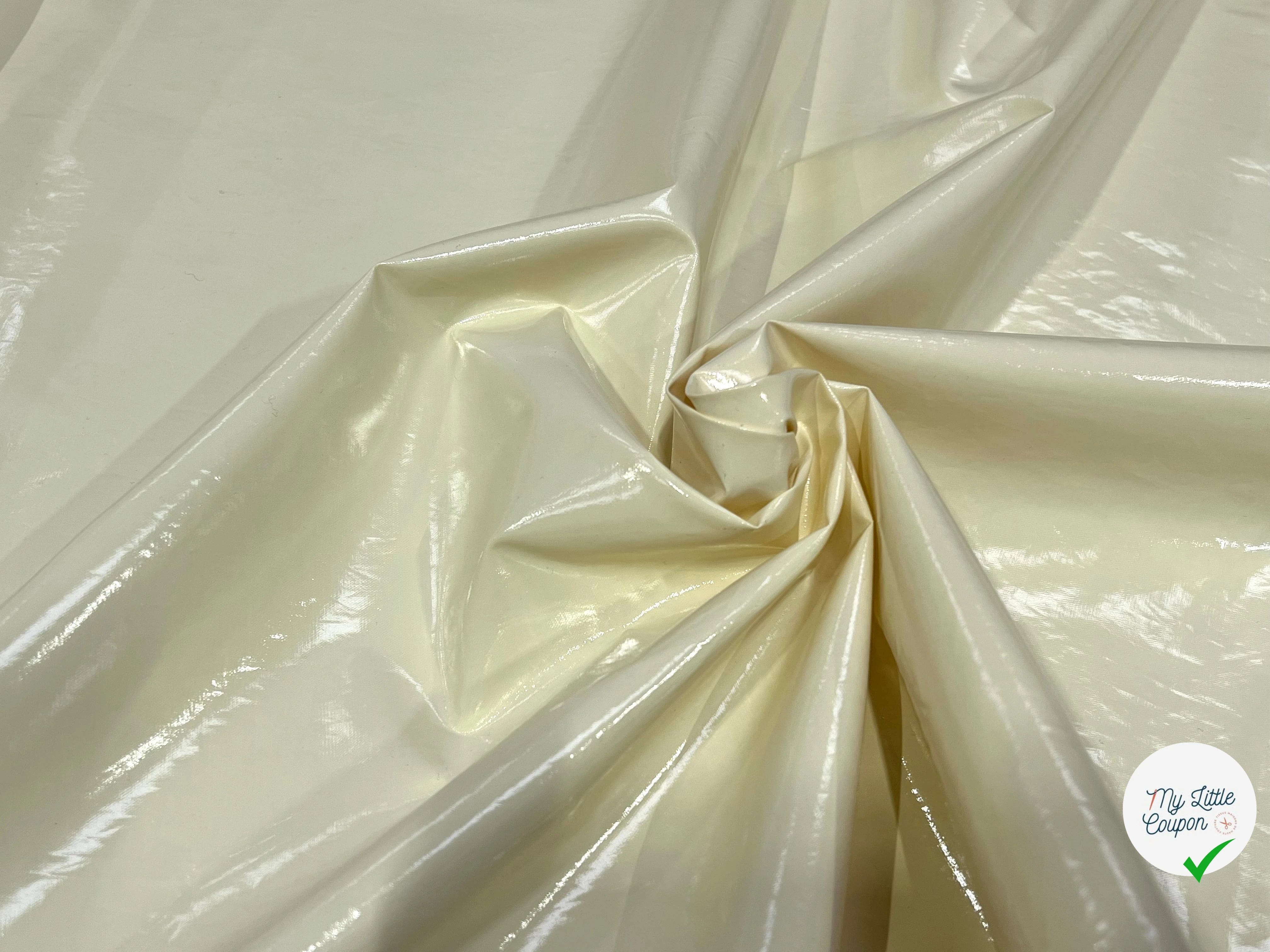 VINYL CONTRECOLLÉ ÉCRU VANILLE 50% COTON 130CM - My Little Coupon